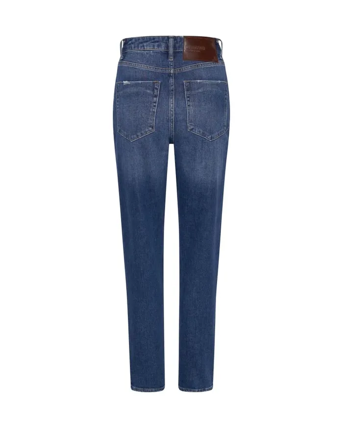 One Teaspoon Denim Jeans Women Luxe Power Blue Legend High Waist Mom Jeans