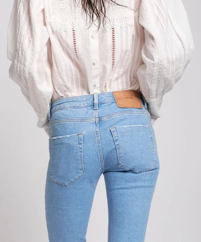 One Teaspoon Denim Jeans Women Oahu Freebirds Ii Low Waist Skinny Jean