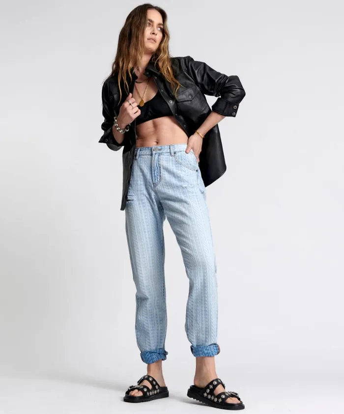 One Teaspoon Denim Jeans Women On Repeat 1982S Mid Waist Balloon Jeans