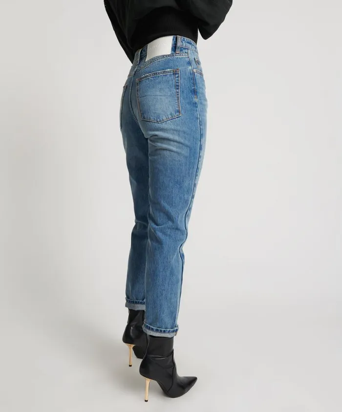 One Teaspoon Denim Jeans Women Pacifica Legends High Waist Mom Jean
