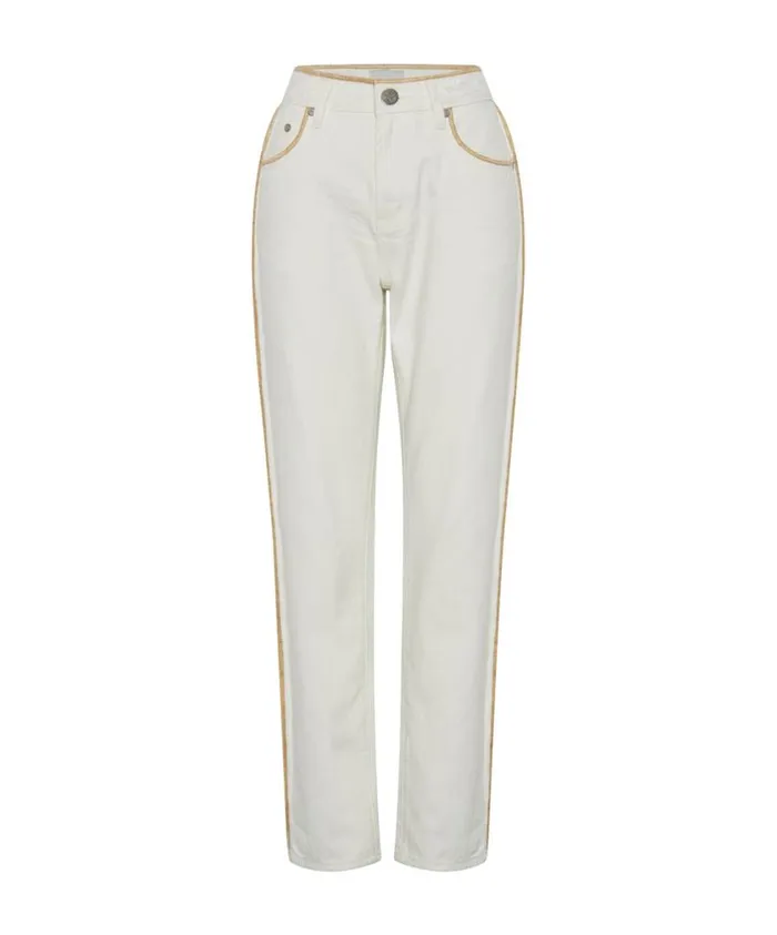 One Teaspoon Denim Jeans Women Pearl Awesome Baggies High Waist Straight Leg Jeans