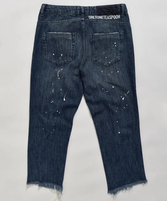 One Teaspoon Denim Jeans Women Pop Cult Hooligans Low Waist Straight Leg Jean