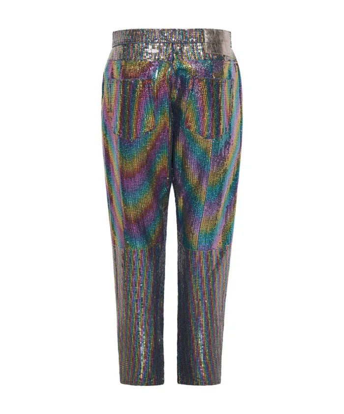 One Teaspoon Denim Jeans Women Rainbow Sequin Sparkly Jeans 8211 Relaxed