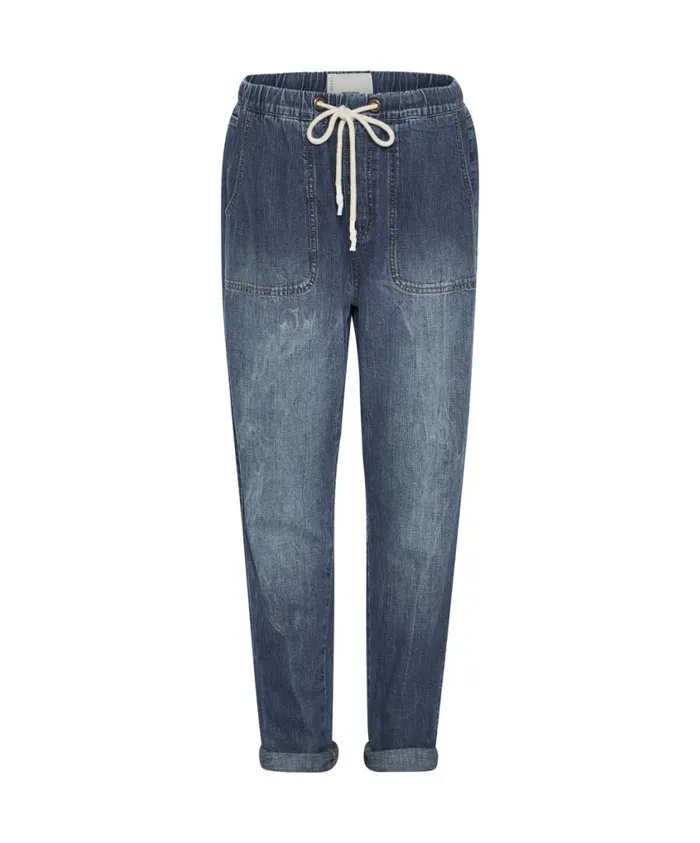 One Teaspoon Denim Jeans Women Resort Blue High Waist Shabbies Jean