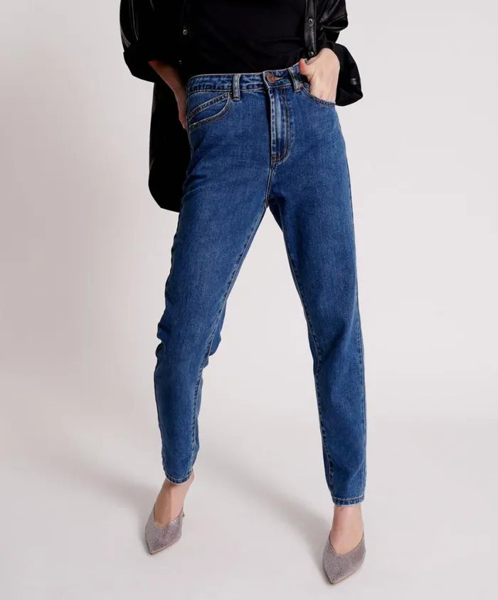 One Teaspoon Denim Jeans Women Rodeo Blue Legend High Waist Mom Jeans
