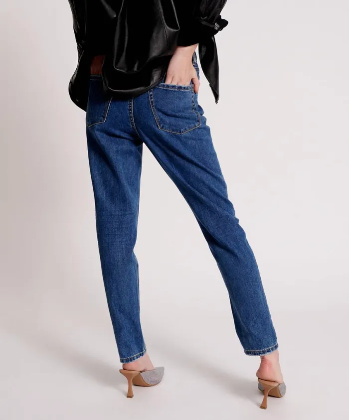 One Teaspoon Denim Jeans Women Rodeo Blue Legend High Waist Mom Jeans
