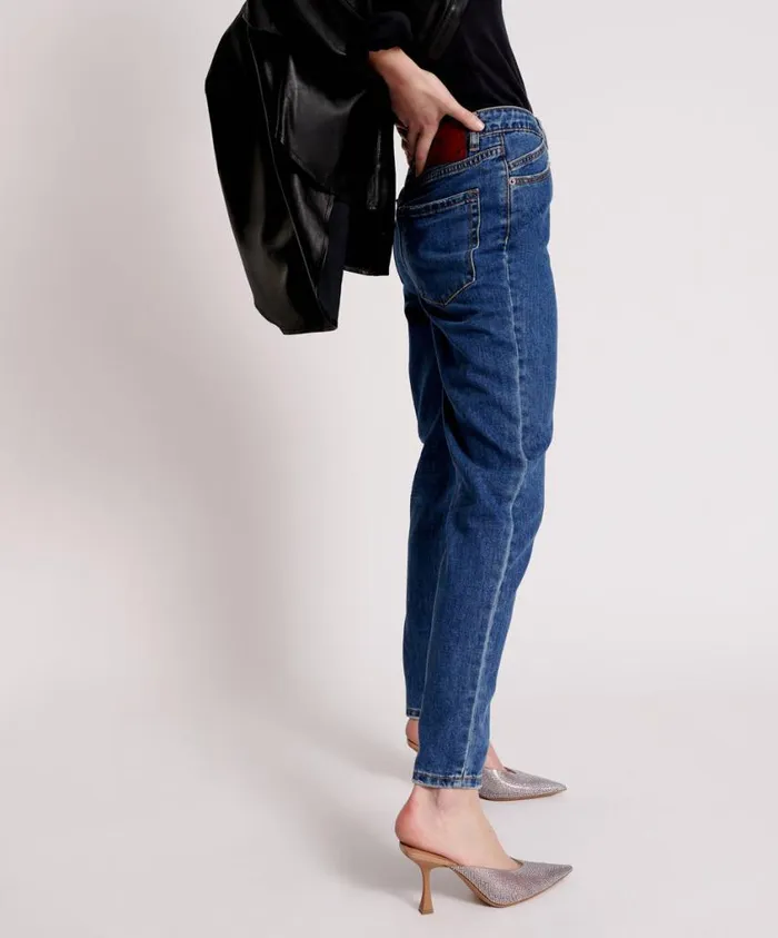 One Teaspoon Denim Jeans Women Rodeo Blue Legend High Waist Mom Jeans