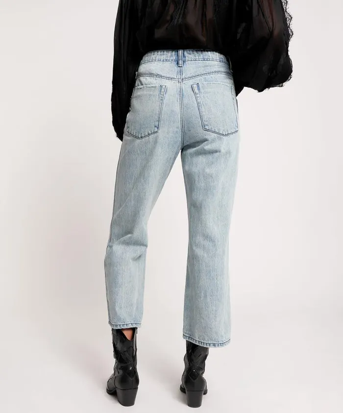 One Teaspoon Denim Jeans Women Salty Dog Chained Nomad Mid Waist Vintage Fit Jeans