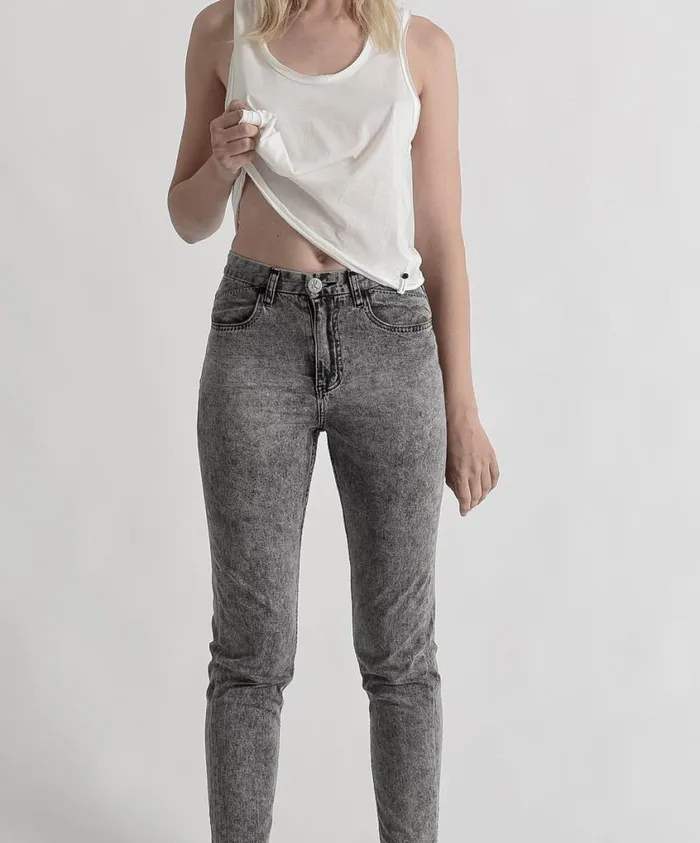 One Teaspoon Denim Jeans Women Society Legend High Waist Mom Jean