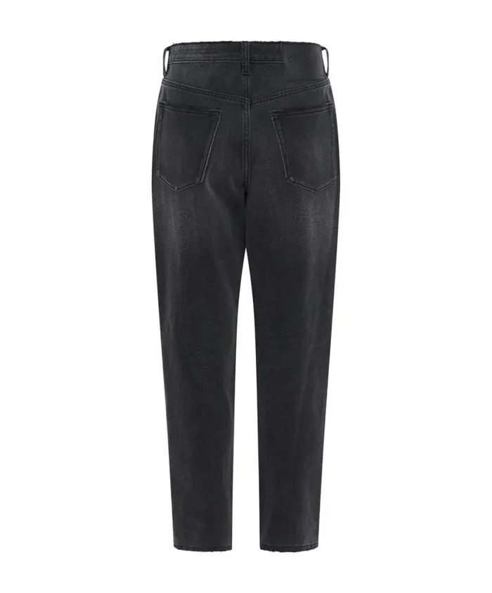 One Teaspoon Denim Jeans Women Storm Grey 1982S Mid Waist Balloon Jeans