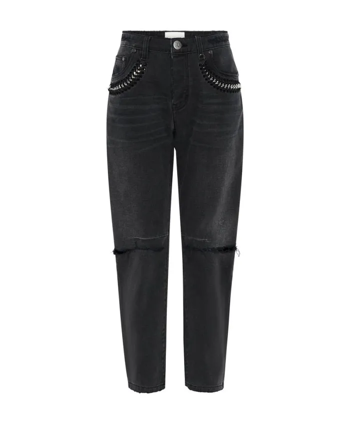One Teaspoon Denim Jeans Women Storm Grey Saints Boyfriend Jeans