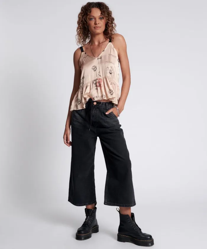 One Teaspoon Denim Jeans Women Worn Black Bad Boys Jeans