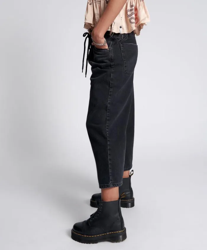 One Teaspoon Denim Jeans Women Worn Black Bad Boys Jeans