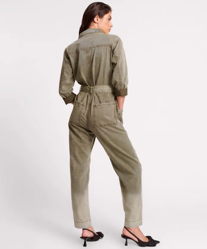 One Teaspoon Denim Jumpsuits Women Claudia Old Khaki Overalls USA