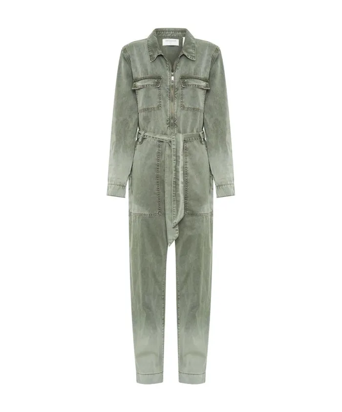 One Teaspoon Denim Jumpsuits Women Claudia Old Khaki Overalls USA