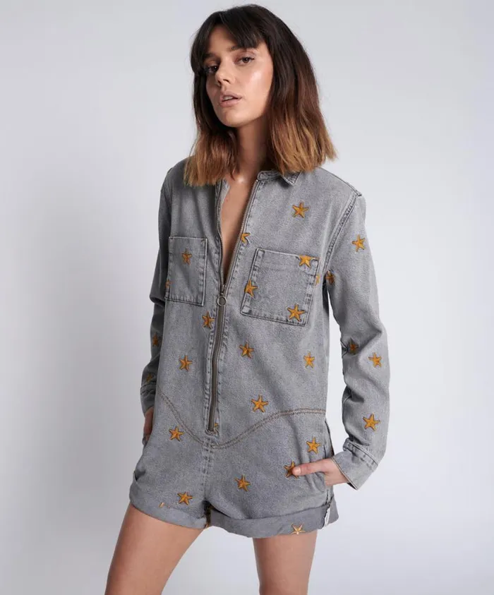 One Teaspoon Denim Jumpsuits Women From The Stars Prophecy Jumpsuit