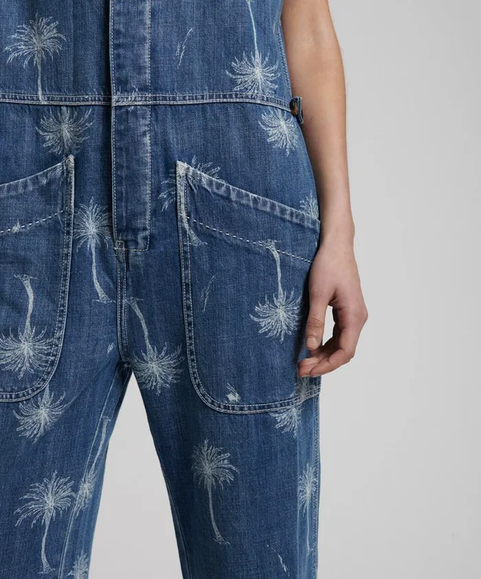 One Teaspoon Denim Jumpsuits Women Malibu Camp Overalls OneTeaspoon