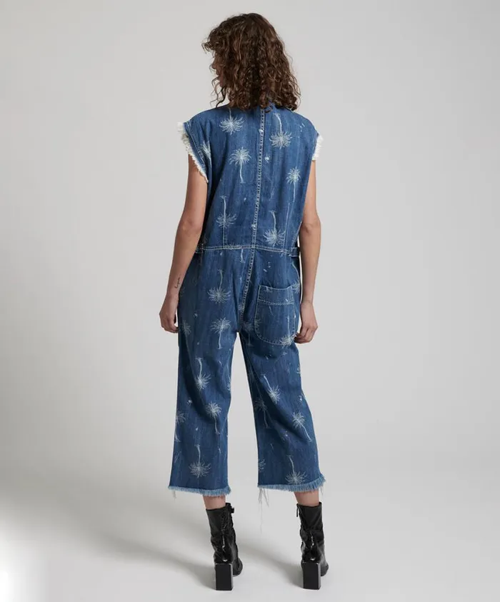 One Teaspoon Denim Jumpsuits Women Malibu Camp Overalls OneTeaspoon