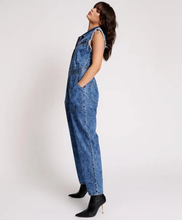 One Teaspoon Denim Jumpsuits Women Olivia Sleeveless Overall