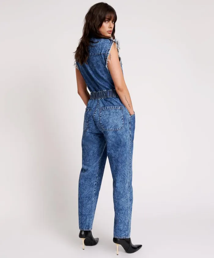 One Teaspoon Denim Jumpsuits Women Olivia Sleeveless Overall