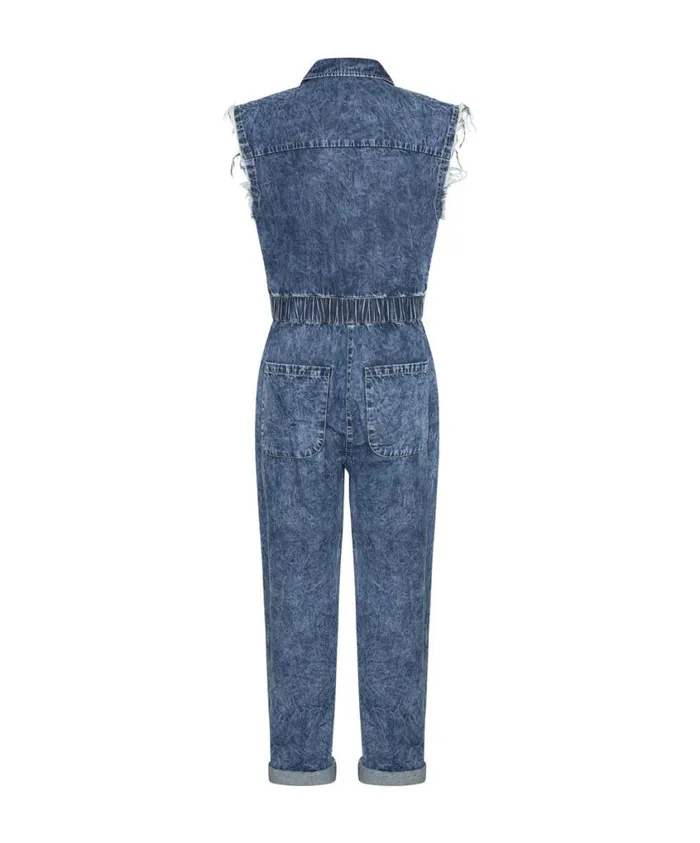One Teaspoon Denim Jumpsuits Women Olivia Sleeveless Overall