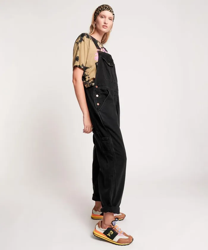 One Teaspoon Denim Jumpsuits Women Worn Black Stanton St Overalls