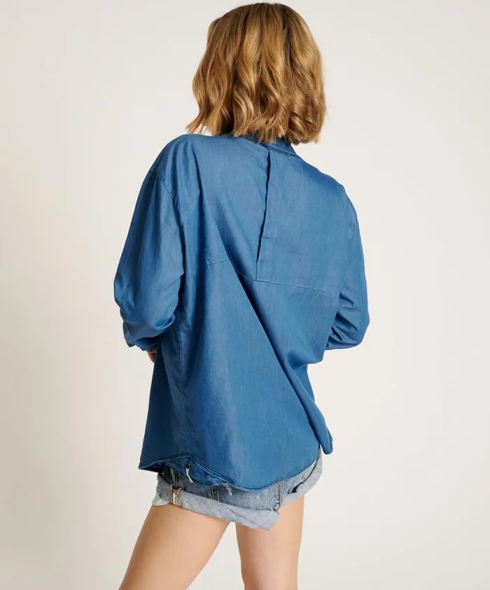 One Teaspoon Denim Shirts Women Bahama Tux Shirt