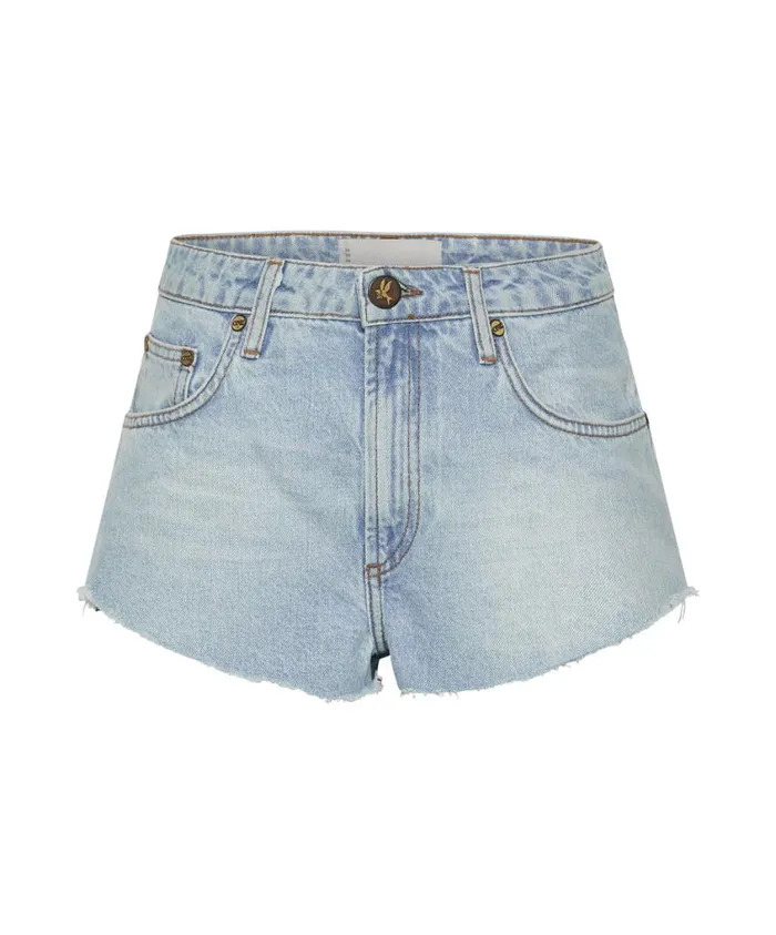 One Teaspoon Denim Shorts Women Best Blue The One High Waist Short