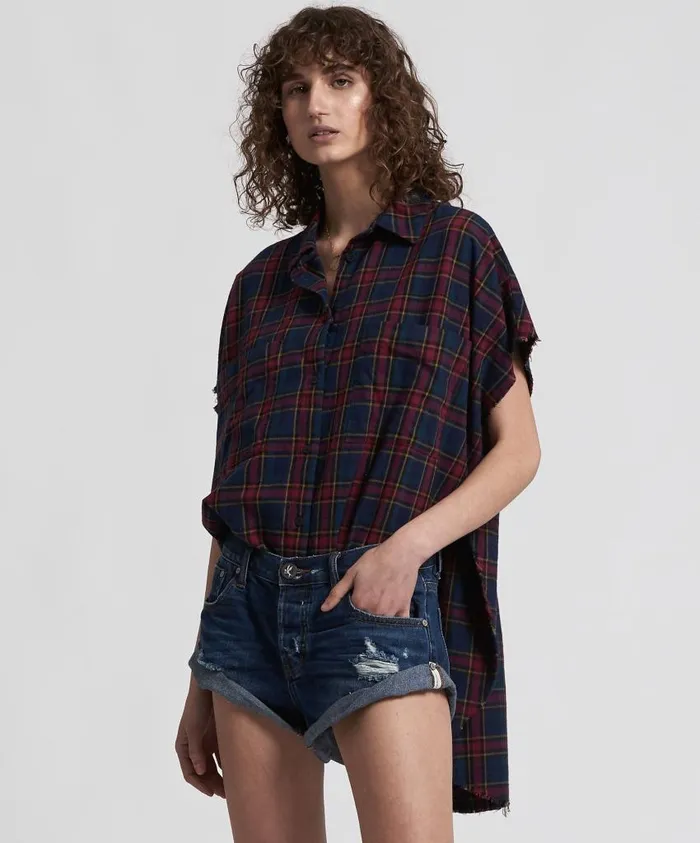 One Teaspoon Denim Shorts Women Blue Moon Bandits Denim Short