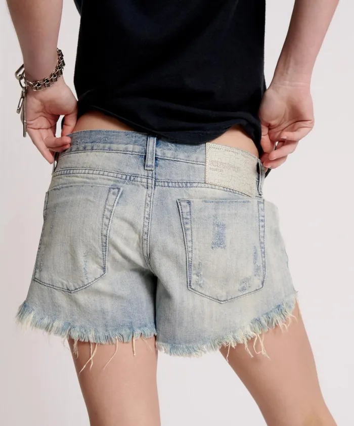 One Teaspoon Denim Shorts Women Diamonde Bonita Low Waist Denim Short
