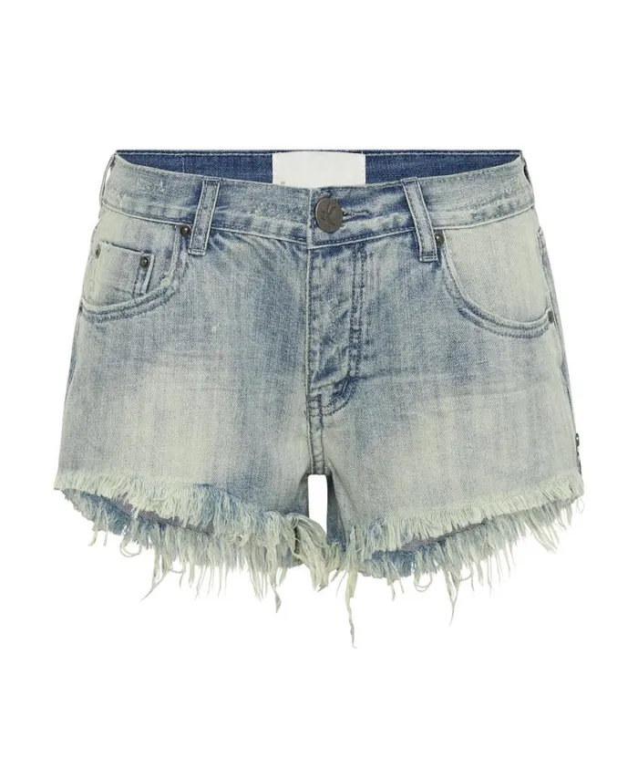 One Teaspoon Denim Shorts Women Diamonde Bonita Low Waist Denim Short