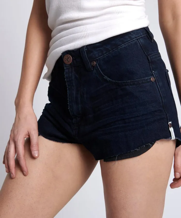 One Teaspoon Denim Shorts Women Fox Black The One Short