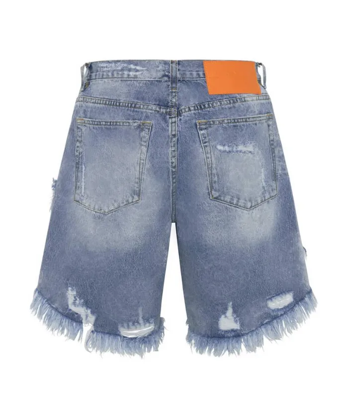 One Teaspoon Denim Shorts Women Misty Cymatic Frankies Long Length Denim Short