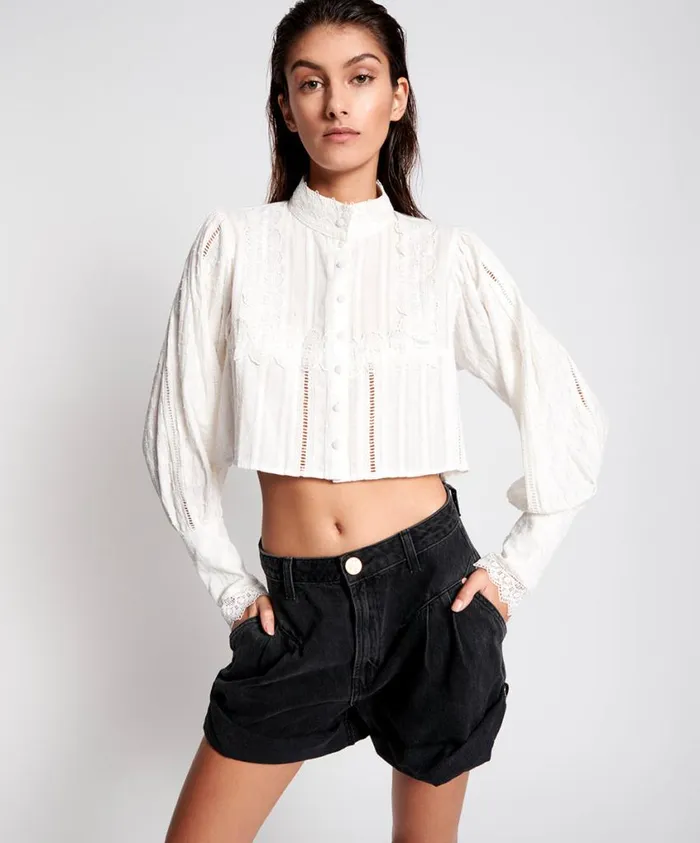 One Teaspoon Denim Shorts Women Worn Black Streetwalkers High Waist 80S Short Black