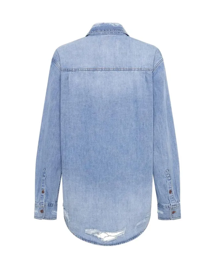 One Teaspoon Denim Tops Women Pacifica Classic Everyday Denim Shirt