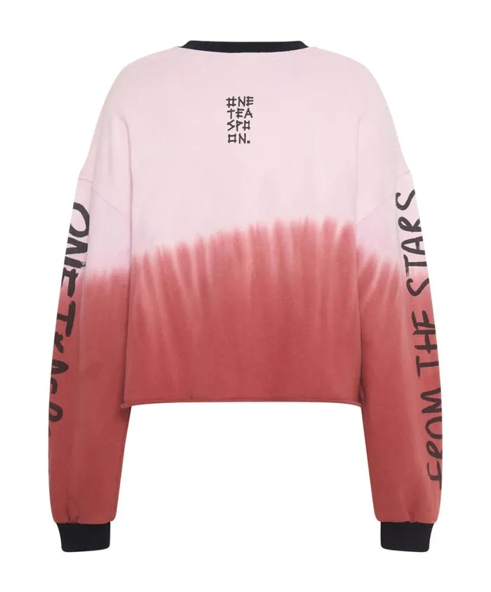 One Teaspoon Hoodies And Sweats Women From The Stars Dipped Cropped Sweater
