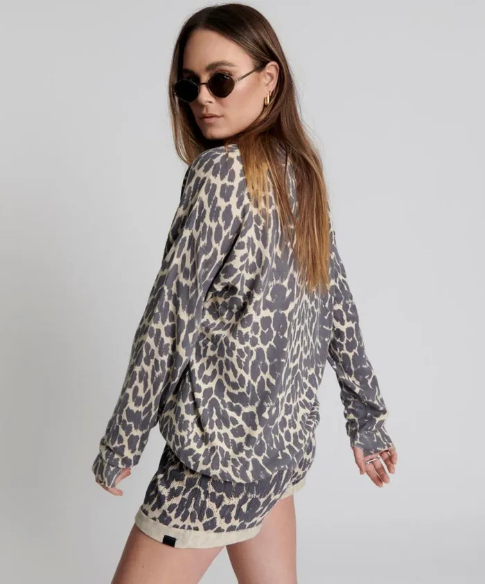 One Teaspoon Hoodies And Sweats Women Jungle Animal Sweater
