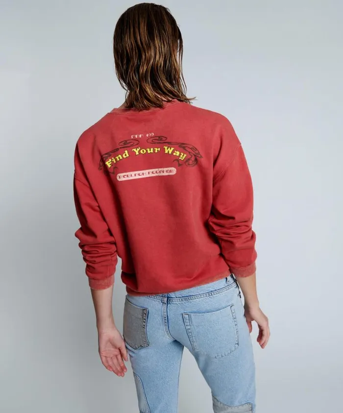 One Teaspoon Hoodies And Sweats Women Moblack Find Your Way Unisex Sweater