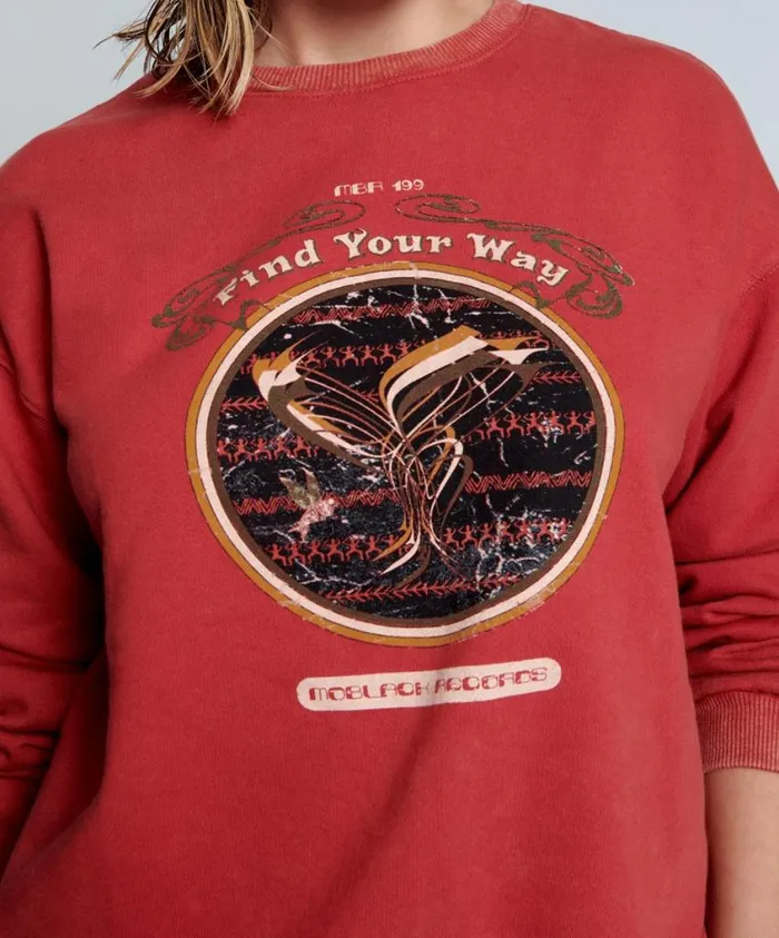 One Teaspoon Hoodies And Sweats Women Moblack Find Your Way Unisex Sweater