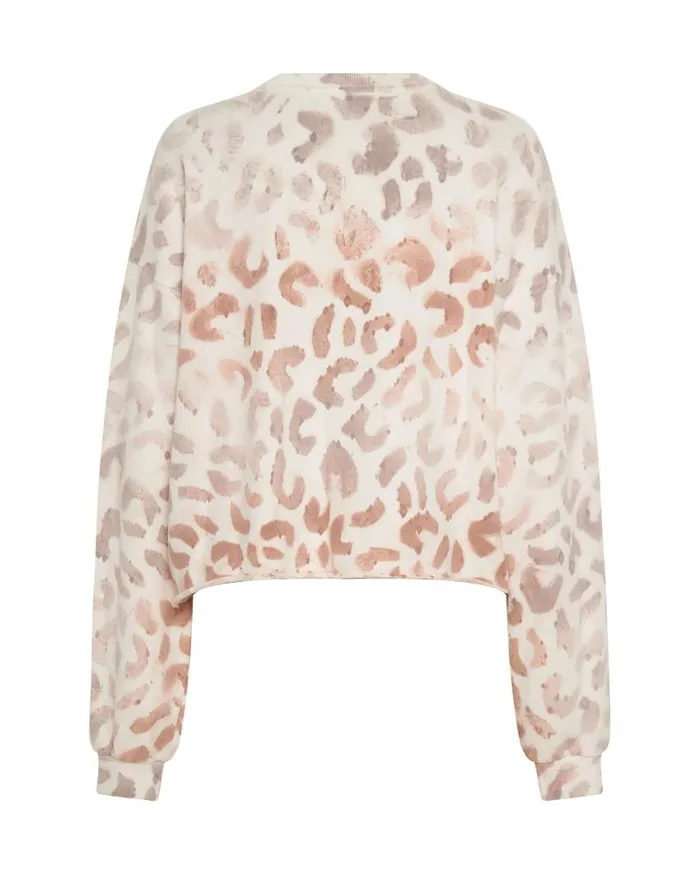 One Teaspoon Hoodies And Sweats Women OTS Commuter Crop Sweater Pink