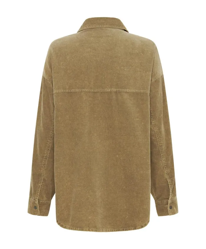 One Teaspoon Jackets Women CAMEL CORDRUOY STUDDED DARIA SHACKET