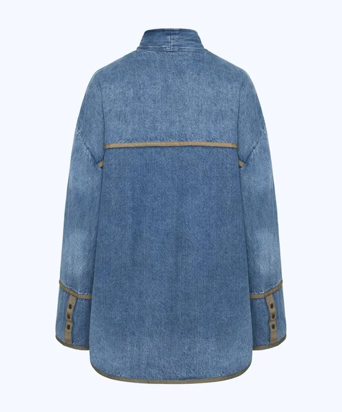 One Teaspoon Jackets Women Kimono Denim Quilted Jacket