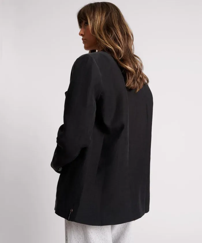 One Teaspoon Jackets Women Punk Studded Linen Blazer