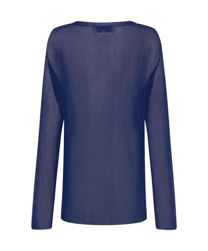 One Teaspoon Knitwear Women Amity Sheer Rib Longsleeve Sweater