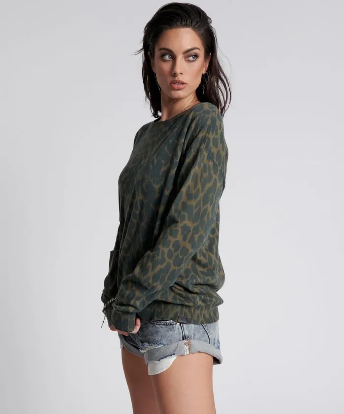 One Teaspoon Knitwear Women Jungle Leopard Knit Sweater