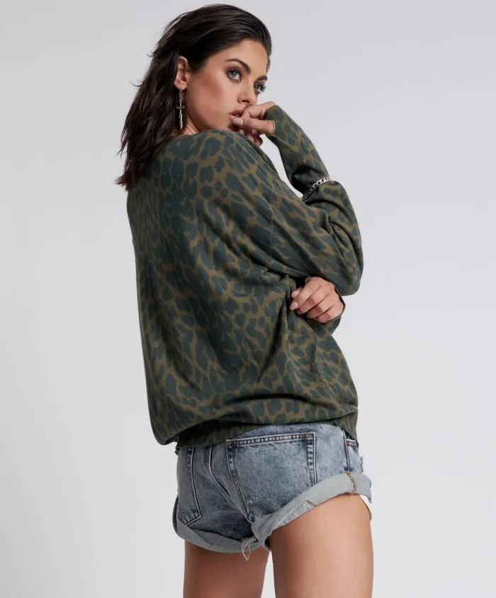 One Teaspoon Knitwear Women Jungle Leopard Knit Sweater