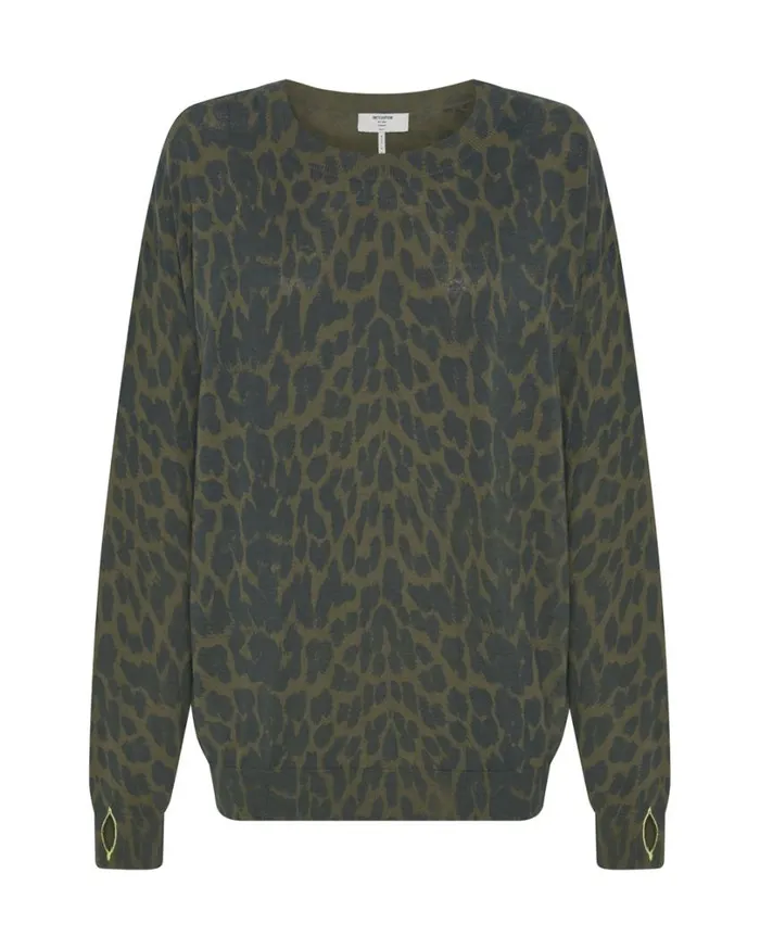 One Teaspoon Knitwear Women Jungle Leopard Knit Sweater