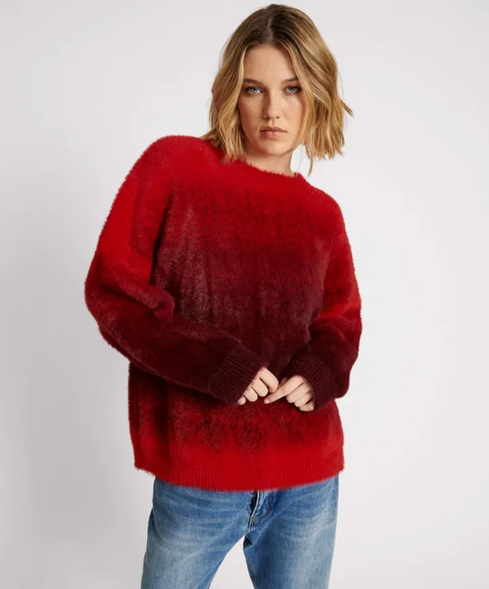 One Teaspoon Knitwear Women Ombre Knit Sweater 8211 Burning Sunset