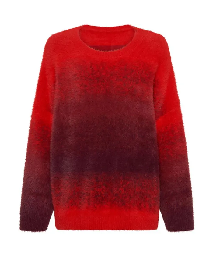 One Teaspoon Knitwear Women Ombre Knit Sweater 8211 Burning Sunset