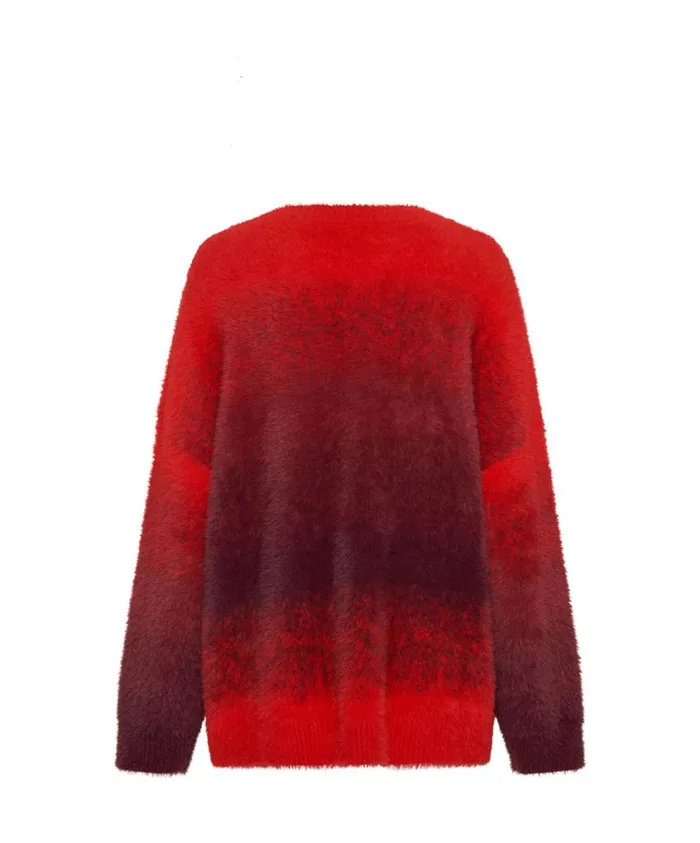 One Teaspoon Knitwear Women Ombre Knit Sweater 8211 Burning Sunset